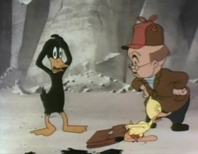 Screenshots from the 1945 Warner Bros. cartoon Ain
