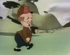 Screenshots from the 1945 Warner Bros. cartoon Ain