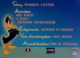 Screenshots from the 1945 Warner Bros. cartoon Nasty Quacks