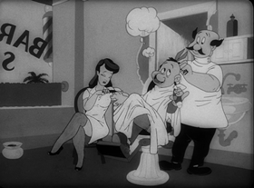 Screenshots from the 1945 Warner Bros. cartoon Going Home