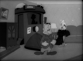 Screenshots from the 1945 Warner Bros. cartoon Going Home