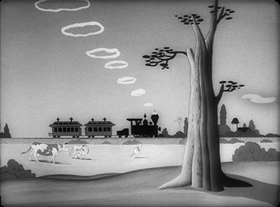 Screenshots from the 1945 Warner Bros. cartoon Going Home