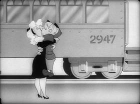 Screenshots from the 1945 Warner Bros. cartoon Going Home