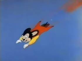 Screenshots from the 1946 Terrytoons cartoon Throwing the Bull