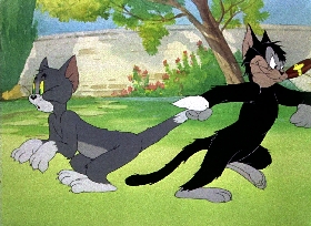 Screenshots from the 1946 MGM cartoon Springtime for Thomas