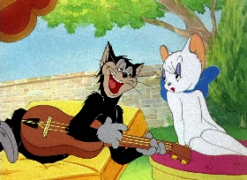 Screenshots from the 1946 MGM cartoon Springtime for Thomas