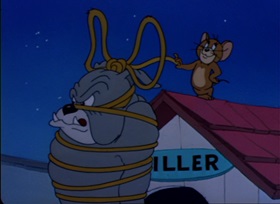 Screenshots from the 1946 MGM cartoon Solid Serenade