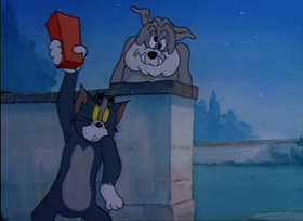 Screenshots from the 1946 MGM cartoon Solid Serenade
