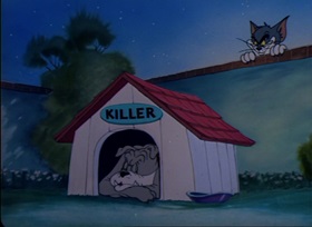 Screenshots from the 1946 MGM cartoon Solid Serenade