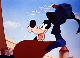 Screenshots from the 1946 Disney cartoon A Knight for a Day