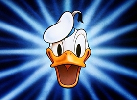 Screenshots from the 1946 Disney cartoon Wet Paint