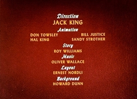 Screenshots from the 1946 Disney cartoon Wet Paint