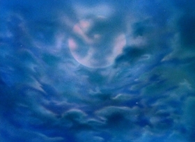 Screenshots from the 1946 Disney cartoon Blue Bayou