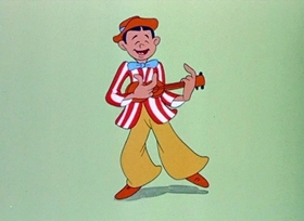 Screenshots from the 1946 Disney cartoon All the Cats Join In