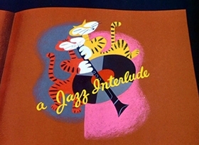 Screenshots from the 1946 Disney cartoon All the Cats Join In