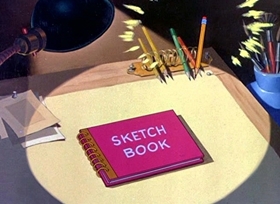 Screenshots from the 1946 Disney cartoon All the Cats Join In