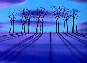 Screenshots from the 1946 Disney cartoon Without You