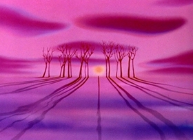 Screenshots from the 1946 Disney cartoon Without You