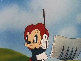 Screenshots from the 1946 Walter Lantz cartoon The Poet and Peasant