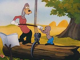 Screenshots from the 1946 Walter Lantz cartoon The Poet and Peasant