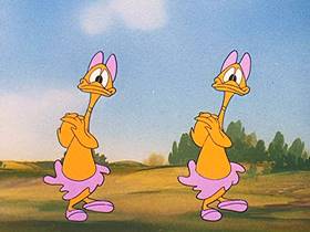 Screenshots from the 1946 Walter Lantz cartoon The Poet and Peasant