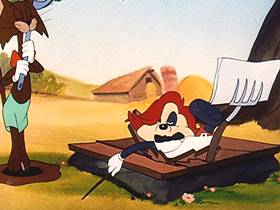 Screenshots from the 1946 Walter Lantz cartoon The Poet and Peasant