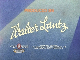 Screenshots from the 1946 Walter Lantz cartoon Apple Andy