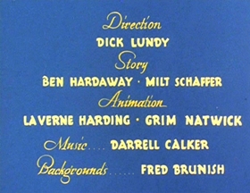 Screenshots from the 1946 Walter Lantz cartoon The Wacky Weed