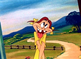 Screenshots from the 1946 Warner Bros. cartoon Book Revue