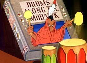 Screenshots from the 1946 Warner Bros. cartoon Book Revue