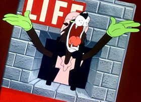Screenshots from the 1946 Warner Bros. cartoon Book Revue