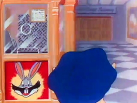 Screenshots from the 1946 Warner Bros. cartoon Daffy Doodles