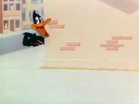 Screenshots from the 1946 Warner Bros. cartoon Daffy Doodles
