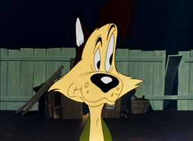Screenshots from the 1946 Warner Bros. cartoon Hush My Mouse