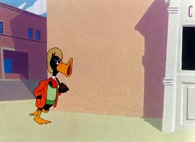 Screenshots from the 1946 Warner Bros. cartoon Hollywood Daffy