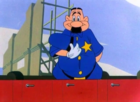 Screenshots from the 1946 Warner Bros. cartoon Hollywood Daffy