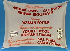 Screenshots from the 1946 Warner Bros. cartoon Acrobatty Bunny