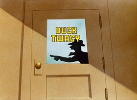 Screenshots from the 1946 Warner Bros. cartoon The Great Piggy Bank Robbery