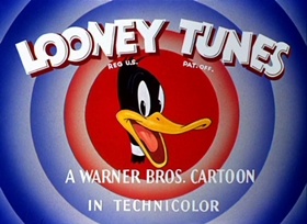 Screenshots from the 1946 Warner Bros. cartoon The Great Piggy Bank Robbery