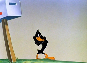 Screenshots from the 1946 Warner Bros. cartoon The Great Piggy Bank Robbery