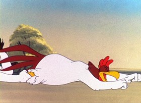 Screenshots from the 1946 Warner Bros. cartoon Walky Talky Hawky