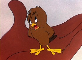 Screenshots from the 1946 Warner Bros. cartoon Walky Talky Hawky