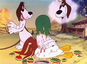 Screenshots from the 1946 Warner Bros. cartoon Walky Talky Hawky