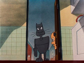 Screenshots from the 1946 Warner Bros. cartoon Mouse Menace