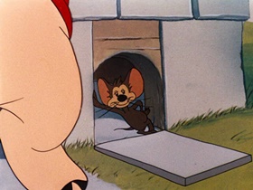 Screenshots from the 1946 Warner Bros. cartoon Mouse Menace