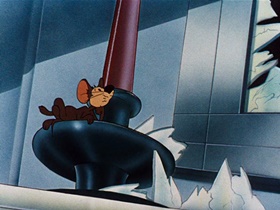 Screenshots from the 1946 Warner Bros. cartoon Mouse Menace