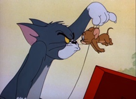 Screenshots from the 1947 MGM cartoon Cat Fishin