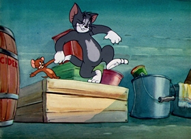 Screenshots from the 1947 MGM cartoon Part Time Pal