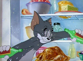 Screenshots from the 1947 MGM cartoon Part Time Pal