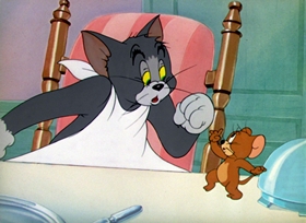 Screenshots from the 1947 MGM cartoon Part Time Pal